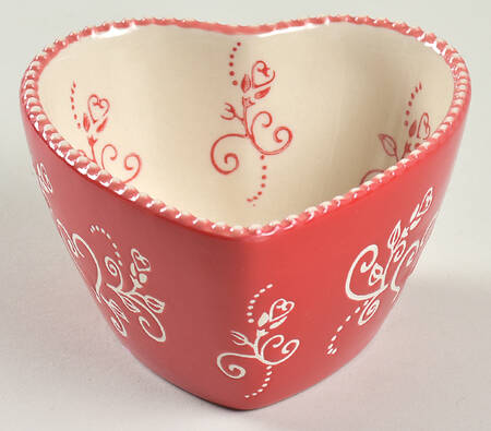 Floral Lace Romance Heart Shape Ramekin by Temp-Tations