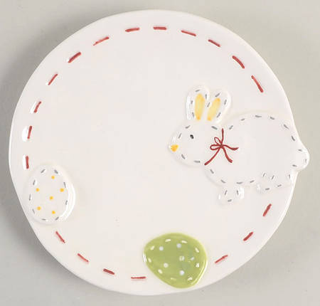 Easter Stitch Canape Plate