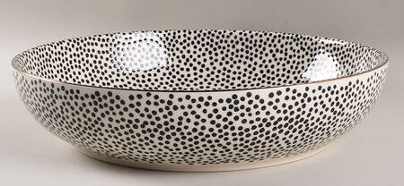 Polka Dot 11" Round Serving Bowl