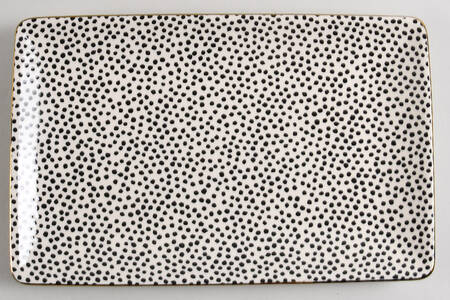 Polka Dot 12" Rectangular Serving Platter