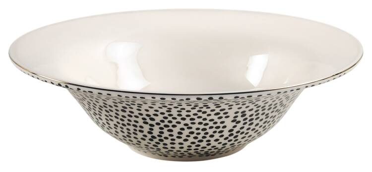 Polka Dot 12" Large Salad Serving Bowl