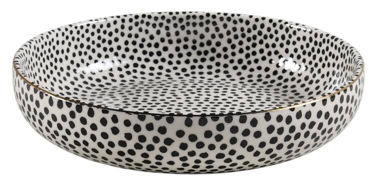 Polka Dot Individual Dinner Bowl