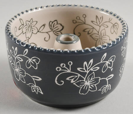 Floral Lace Gray Mini Bundt Pan