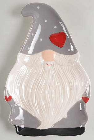 Happy Gnome Figural Canape Plate