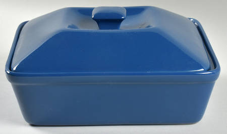 Nova Dark Blue (Denim) 2 Quart Square Casserole with Ceramic Lid