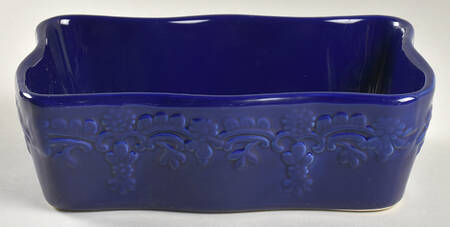 Fruit Basket Cobalt Loaf Pan
