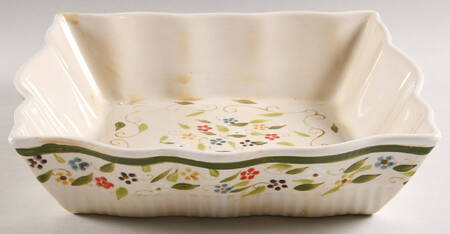 Petals 11" Large Square Salad Serving Bowl