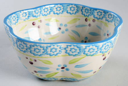 Old World Oceanfetti 6" Ruffled Bowl