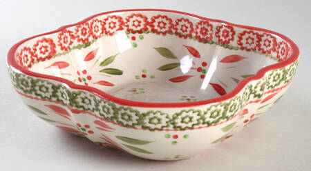 Old World Festivefetti Square Soup Bowl