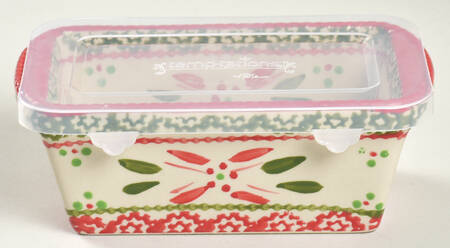 Old World Festivefetti Mini Loaf Pan with Plastic Lid