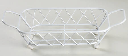 Floral Embroidery Metal Stand for 9" Rectangular Baker