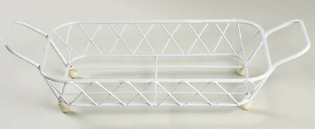 Floral Embroidery Metal Stand for 12" Rectangular Baker
