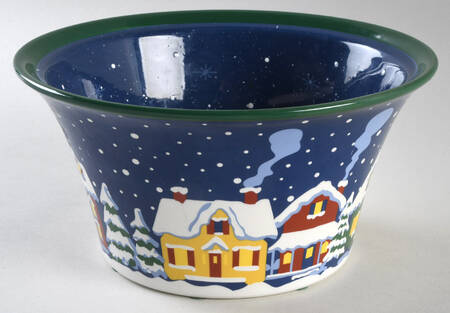 Snowy Night 1.5 Quart Round Casserole No Lid