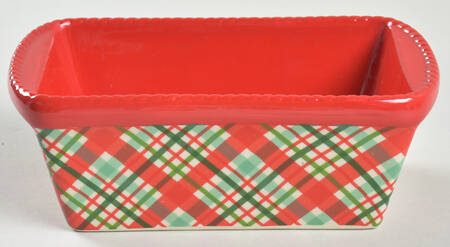 Plaid Holiday (Christmas) Mini Loaf Pan
