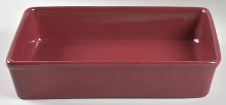 Cranberry-Plain 12" Rectangular Baker