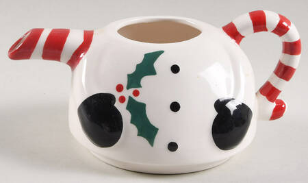 Snowman Individual Teapot with Cup Teapot No Lid