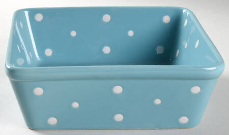 Polka Dot Turquoise 7" Square Baker