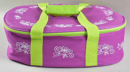 Floral Lace Spring Thermal Tote for Oval Baker