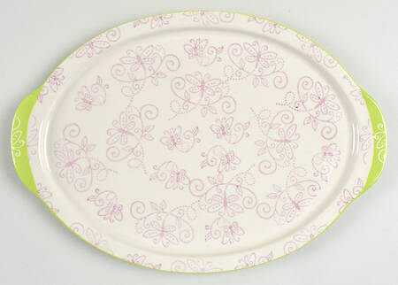 Floral Lace Spring Lid-It for 14" Oval Baker