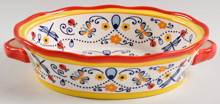 Spring Meadow 9" Oval Baker