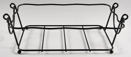 Tapestry Cranberry Metal Stand for 10" Rectangular Baker