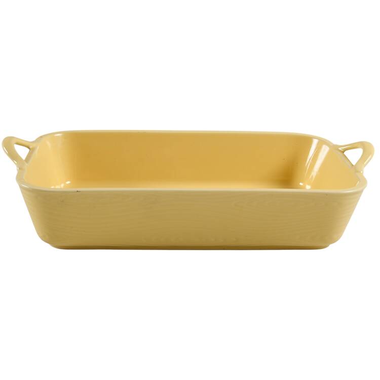 Woodland Buttercream 13" Rectangular Handled Baker
