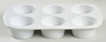 Woodland White Muffin Pan (Holds 6 Muffins)