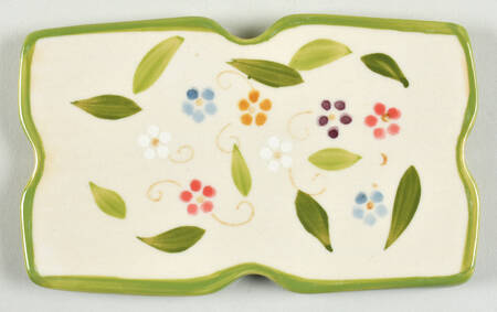 Petals Ceramic Trivet for 7" Rectangular Baker