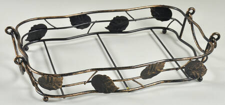 Petals 11" Rectangular Baker-Metal Stand