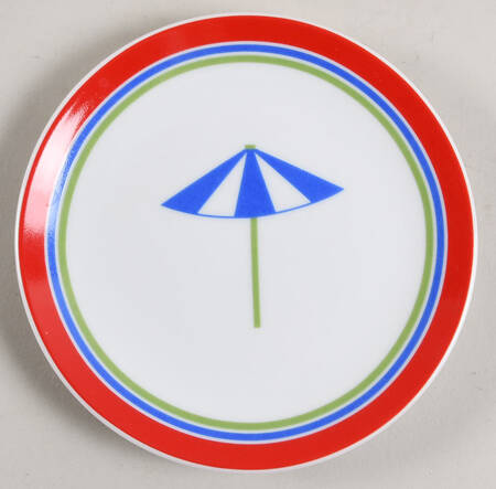 Beach Stripe Appetizer Plate
