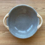 Charcoal 9" Round Handled Vegetable Bowl