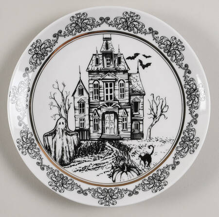 Haunted Houses Canape Plate