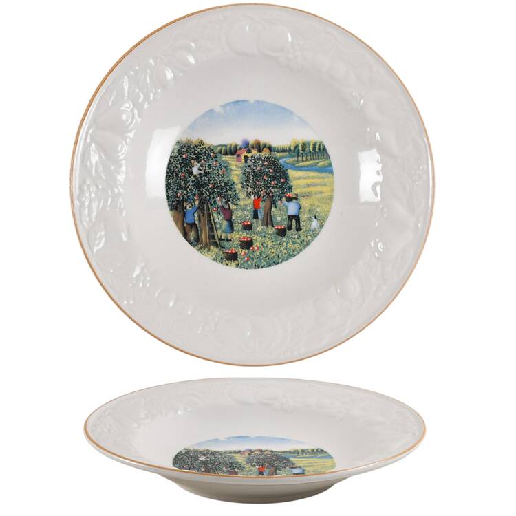 Four Seasons Large Rim Soup Bowl