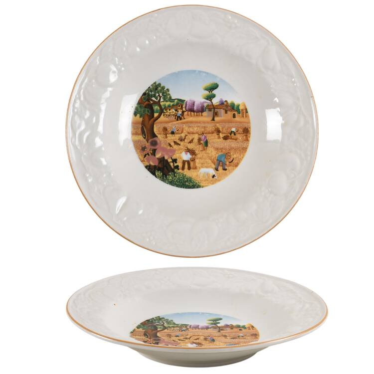 Four Seasons Large Rim Soup Bowl