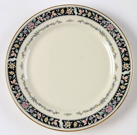 Ebony Bouquet Salad Plate