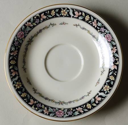 Ebony Bouquet Saucer