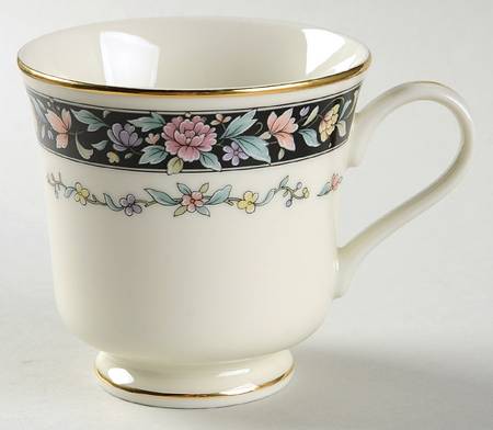 Ebony Bouquet Footed Cup