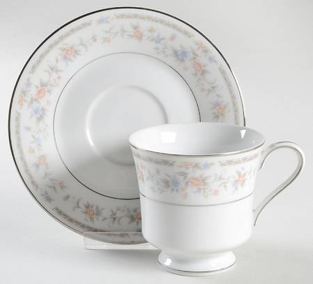 Laura Footed Cup & Saucer Set