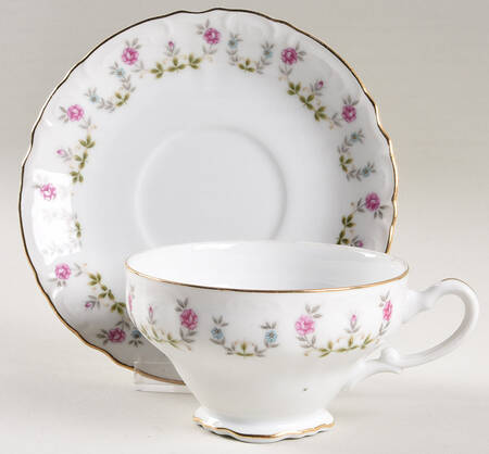 Diana Footed Cup & Saucer Set