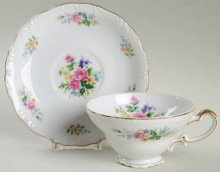 Dresden Footed Cup & Saucer Set