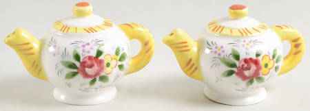 Early Provincial Individual Figural Salt & Pepper Set