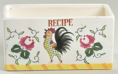 Early Provincial Open Recipe Box
