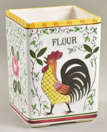 Early Provincial Flour Canister No Wood Lid