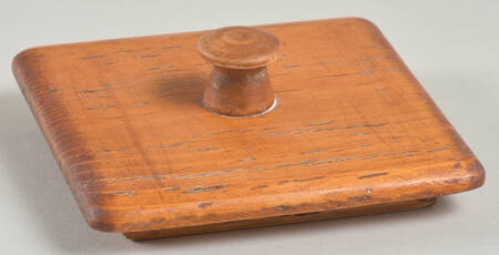 Early Provincial Wood Lid for Flur Canister