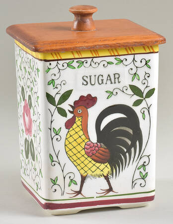 Early Provincial Wood Sugar Canister & Lid