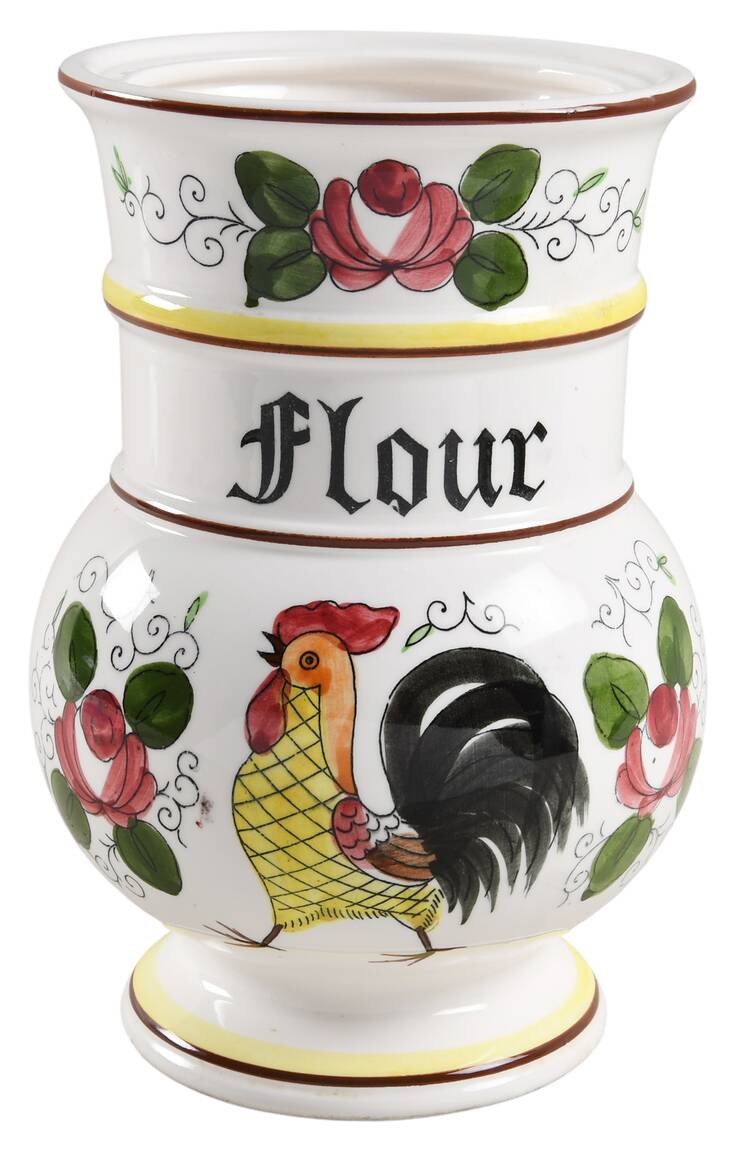 Early Provincial Flour Canister No Lid