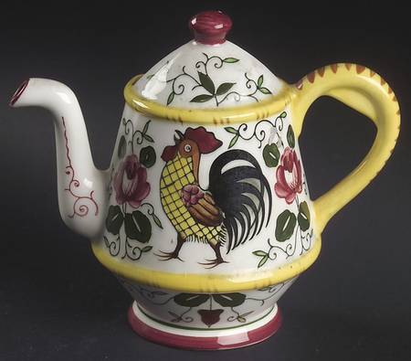 Early Provincial Teapot Wall Pocket