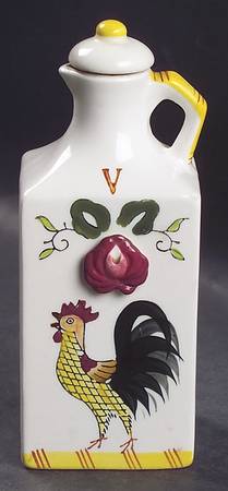 Early Provincial Square Vinegar Cruet with Stopper