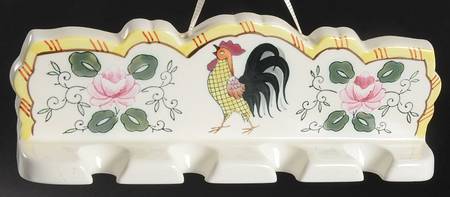 Early Provincial 5-Piece Salad Set, Hanging Rack Only