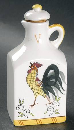 Early Provincial Square Vinegar Cruet with Stopper